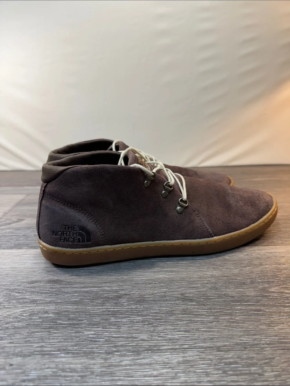 The North Face Men's Dark Brown Suede Chukka Boots men’s SZ 11 (j244)